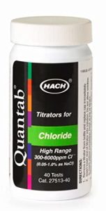 Quantab Chloride High Range 300-6000 CL